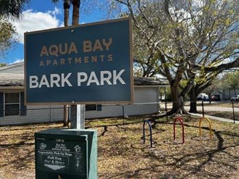 Bark park signage